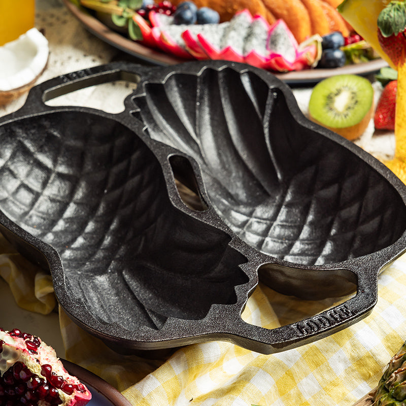 Seasoned Cast Iron Pineapple Pan - Image 3