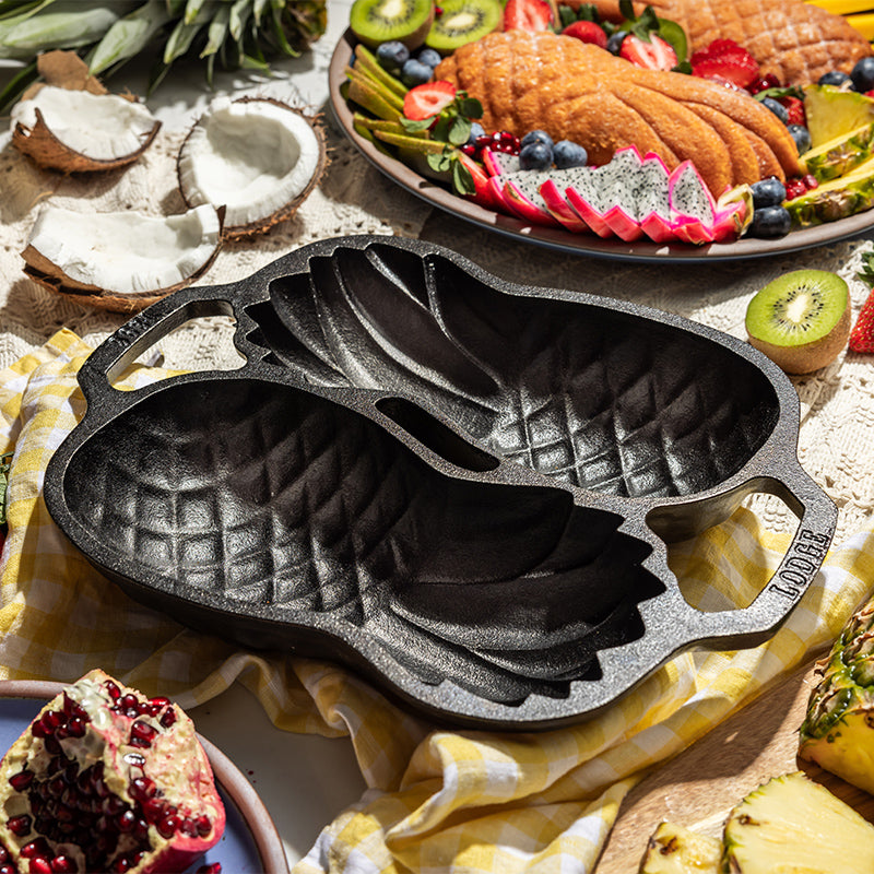 Seasoned Cast Iron Pineapple Pan - Image 4