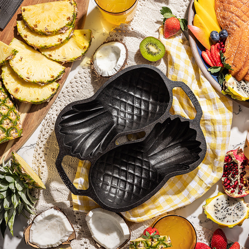 Seasoned Cast Iron Pineapple Pan - Image 5