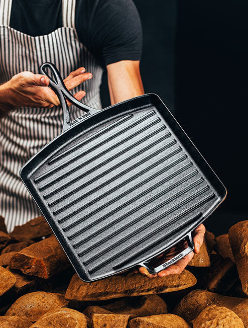 Blacklock 12 Inch Lightweight Cast Iron Grill Pan - Image 5