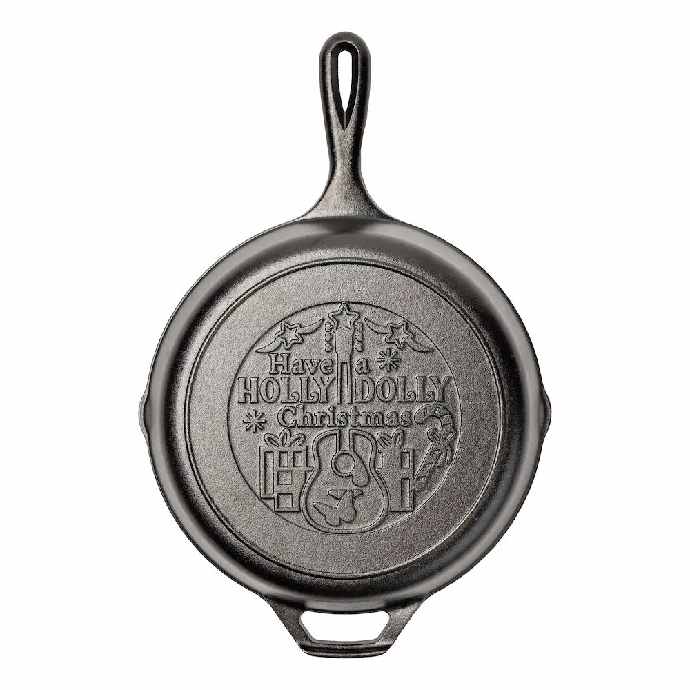 10 Inch Chef Collection Dolly Parton Skillet. Have a Holly Dolly Christmas - Image 2