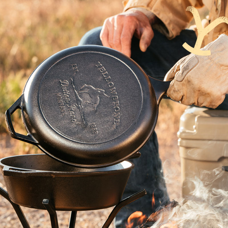 Yellowstone? Seasoned Cast Iron Bucking Bronco Combo Cooker - Image 6