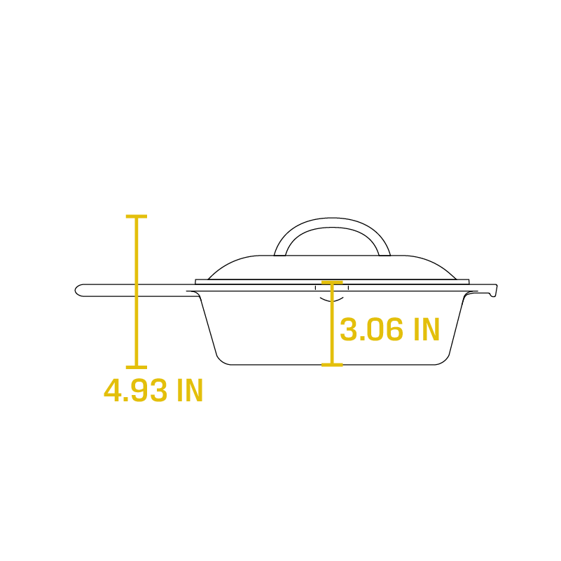 Cast Iron Covered Deep Skillet - Image 7