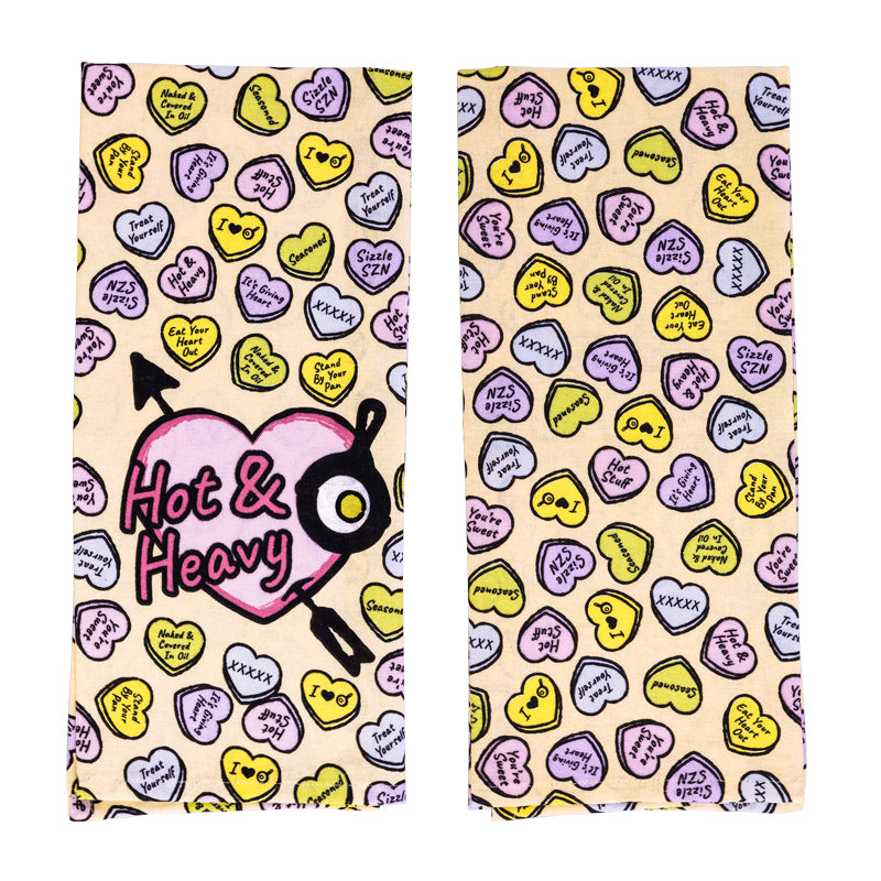 Conversation Heart Dish Towel - Image 2