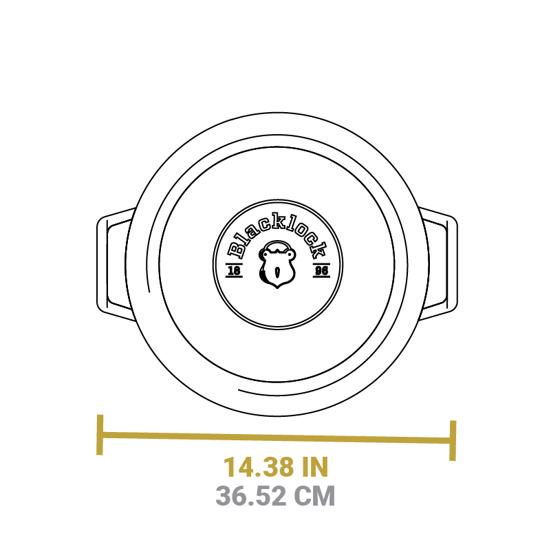 Blacklock 4 Quart Lightweight Cast Iron Braiser - Image 12