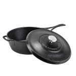 Blacklock 4 Quart Lightweight Cast Iron Deep Skillet With Lid