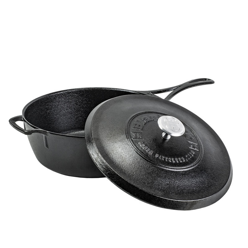 Blacklock 4 Quart Lightweight Cast Iron Deep Skillet With Lid