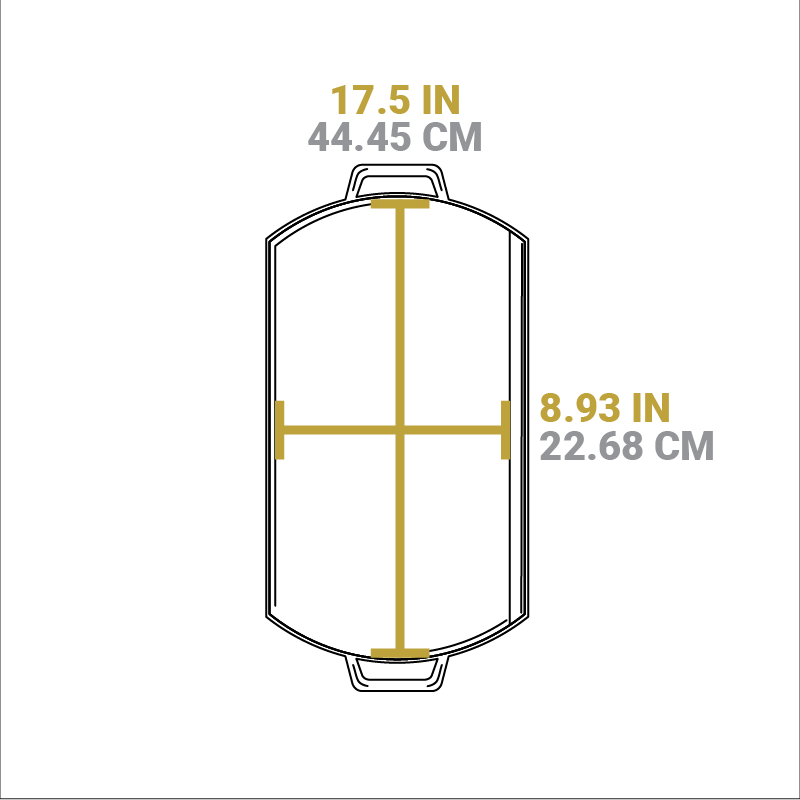 Blacklock Lightweight Cast Iron Double Burner Griddle - Image 9