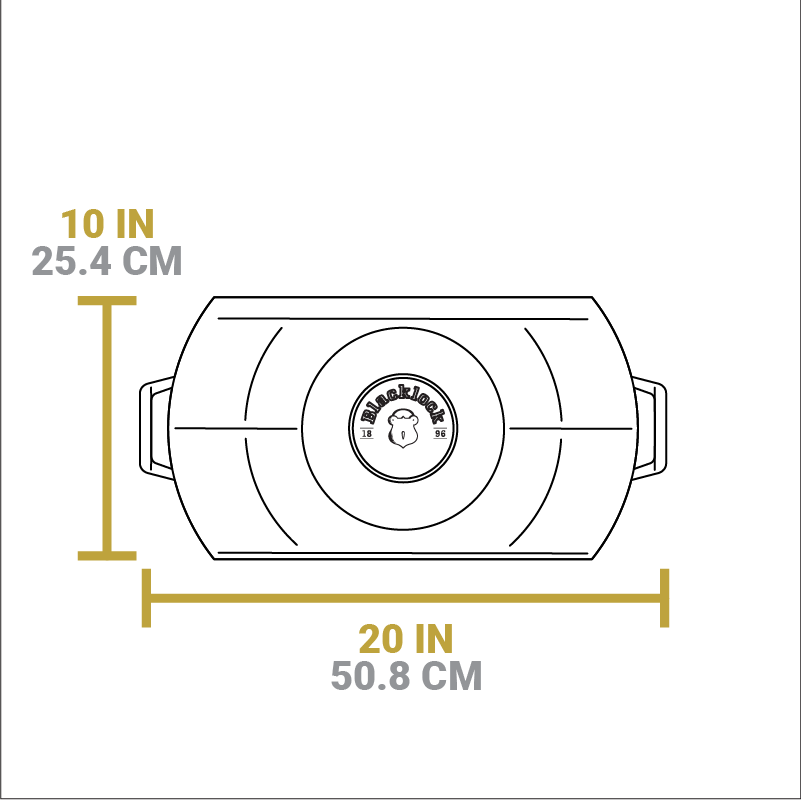 Blacklock Lightweight Cast Iron Double Burner Griddle - Image 10