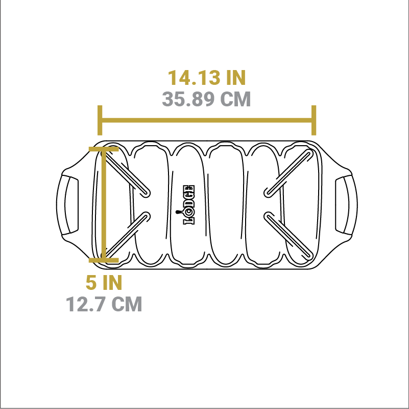 Seasoned Cast Iron Cornstick Pan - Image 7