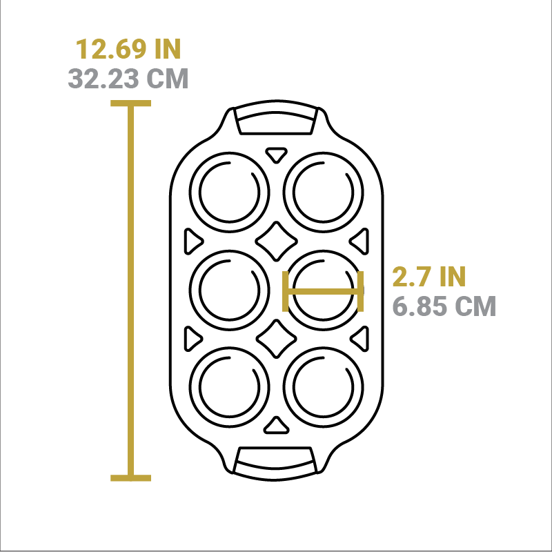Seasoned Cast Iron Muffin Pan - Image 6