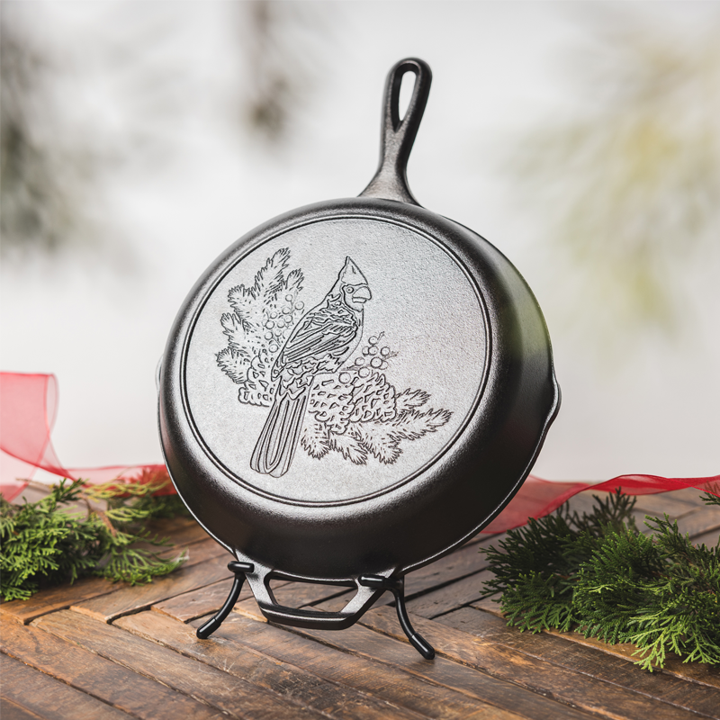 Lodge 10.25 Inch Seasoned Cast Iron Cardinal Skillet