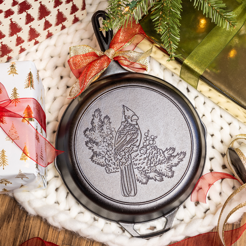 Lodge 10.25 Inch Seasoned Cast Iron Cardinal Skillet - Image 3