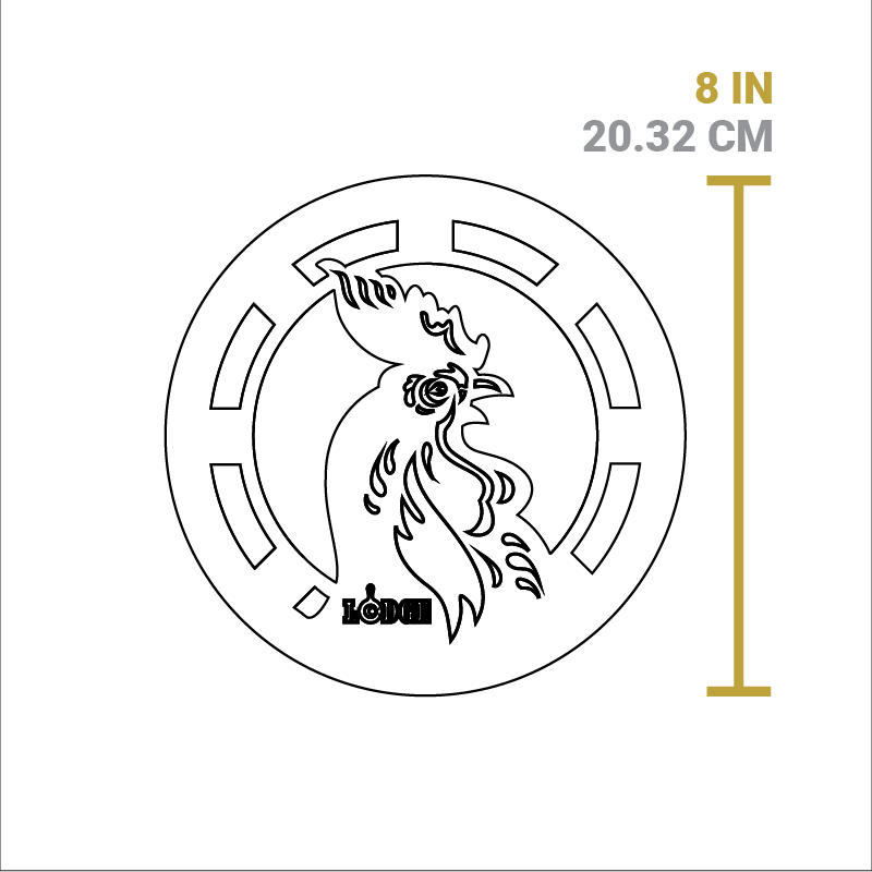 Enameled Rooster Trivet - Image 3