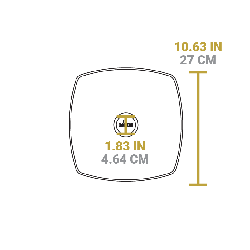 10.5 Inch Square Glass Lid - Image 3