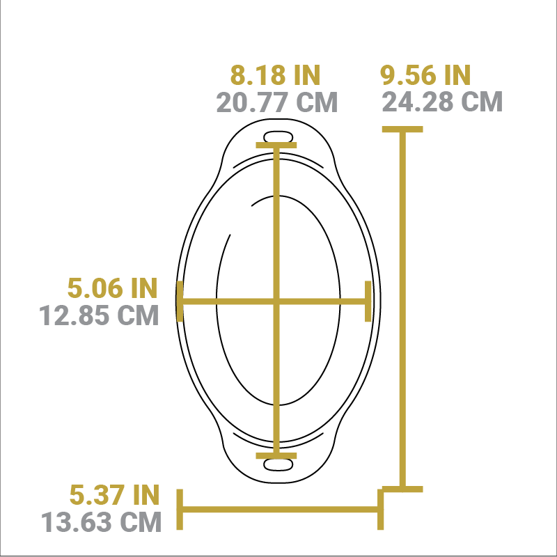 Heat-Treated 16 Ounce Cast Iron Oval Server - Image 6