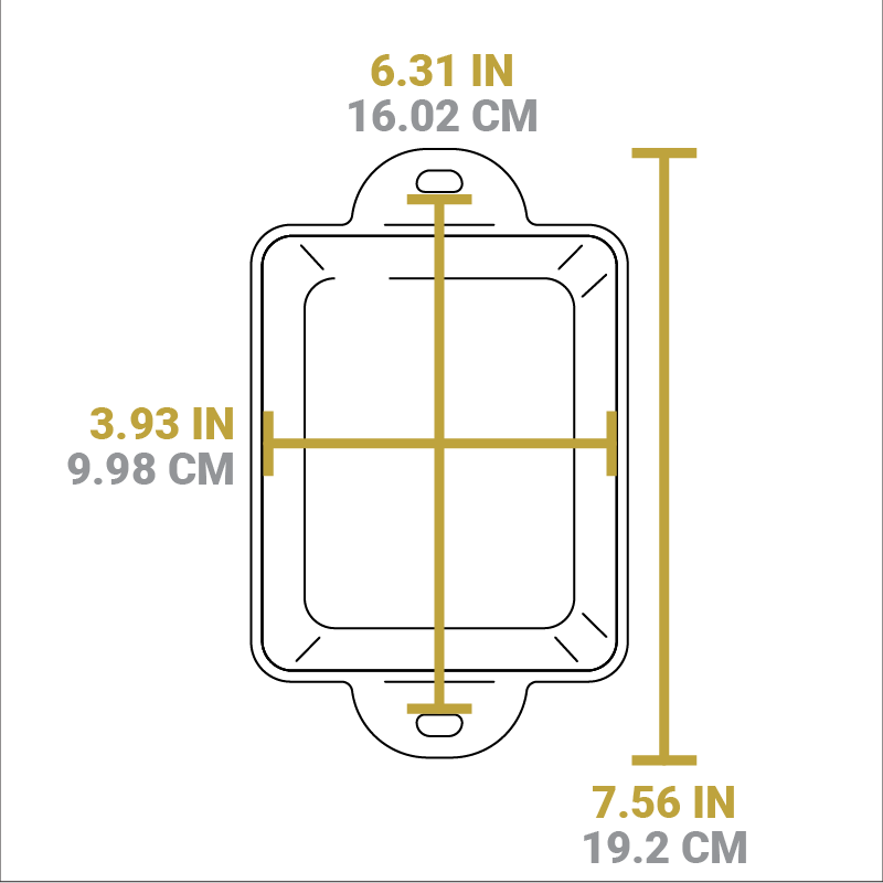 Heat-Treated 10 Ounce Rectangular Cast Iron Mini Server - Image 4