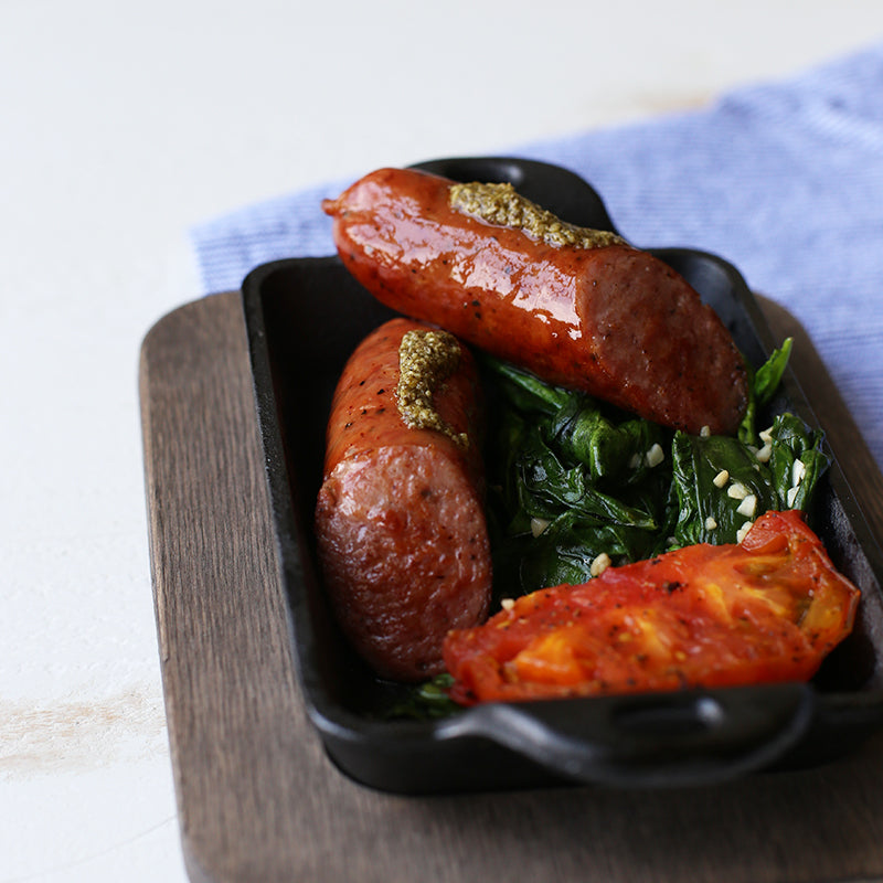 Heat-Treated 10 Ounce Rectangular Cast Iron Mini Server - Image 2