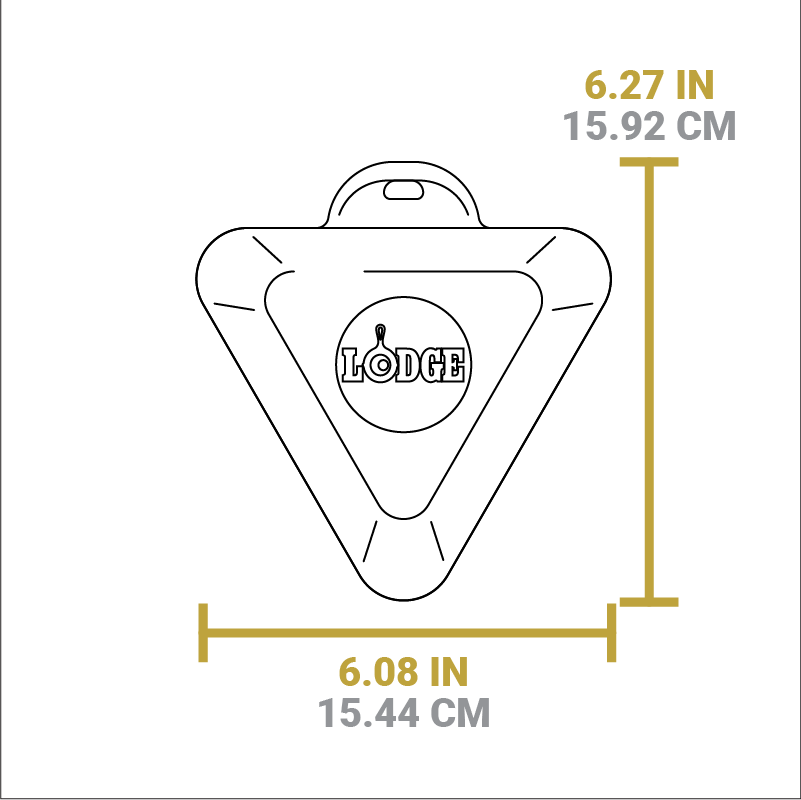 Heat-Treated 10 Ounce Triangular Cast Iron Mini Server? - Image 5
