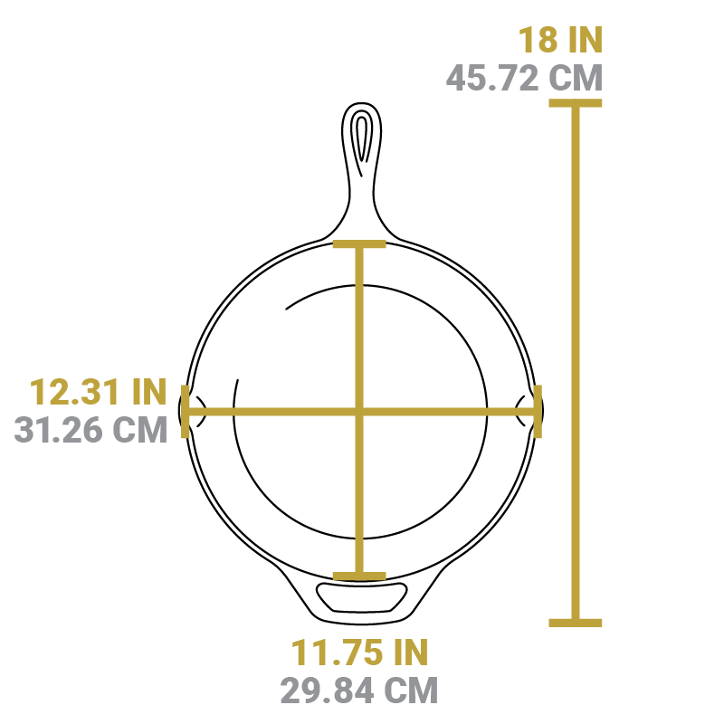 12 Inch Cast Iron Skillet with Handle Holder - Image 5