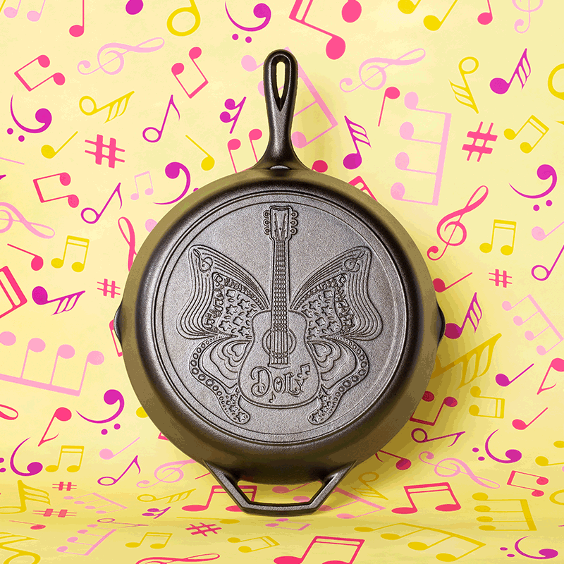 12 Inch Love is Like a Butterfly Dolly Parton Skillet - Image 5