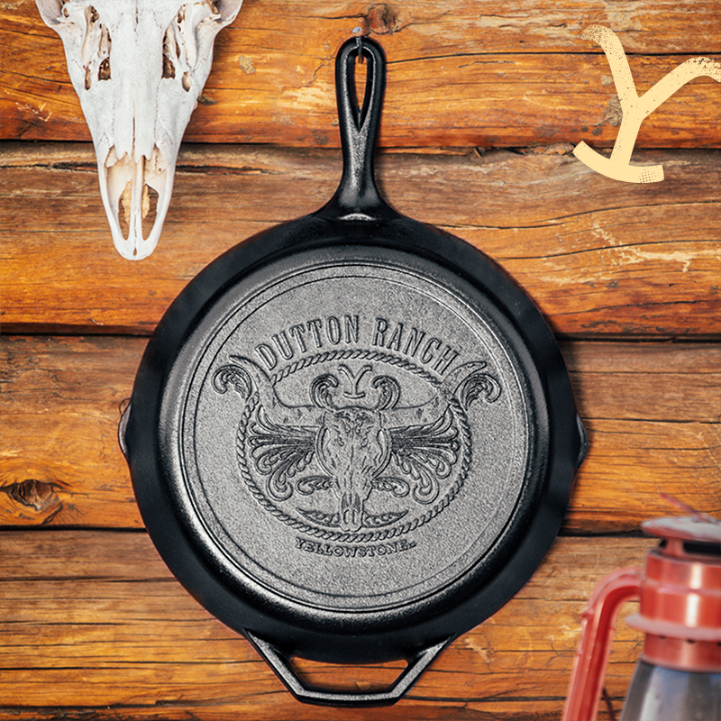Yellowstone 12 Inch Cast Iron Steer Skillet - Image 10