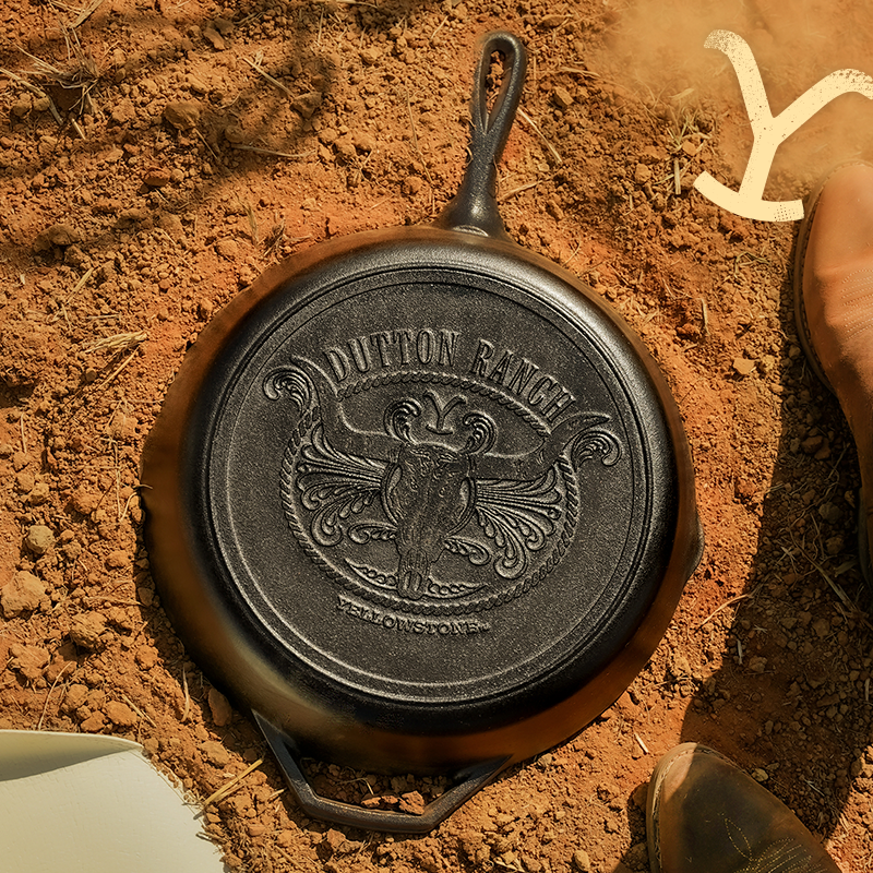 Yellowstone 12 Inch Cast Iron Steer Skillet - Image 5