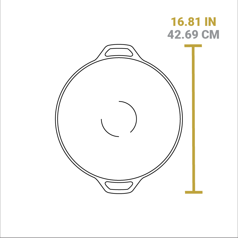 14 Inch Seasoned Cast Iron Wok - Image 6