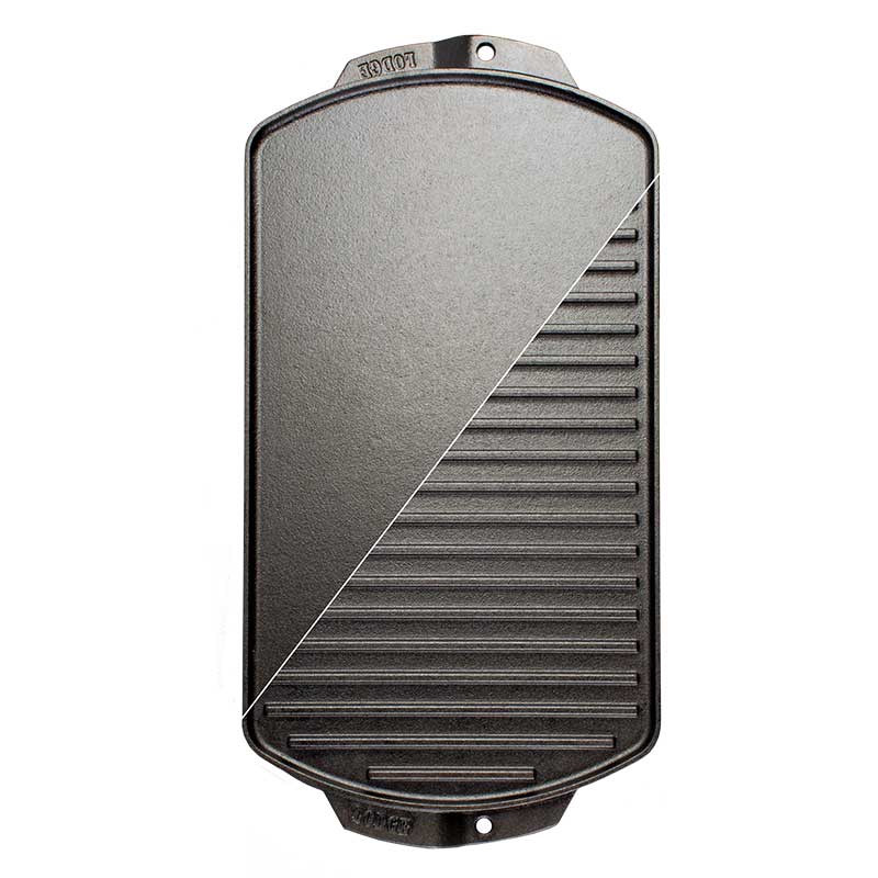 19 x 9.5 Inch Seasoned Cast Iron Reversible Grill/Griddle - Image 7