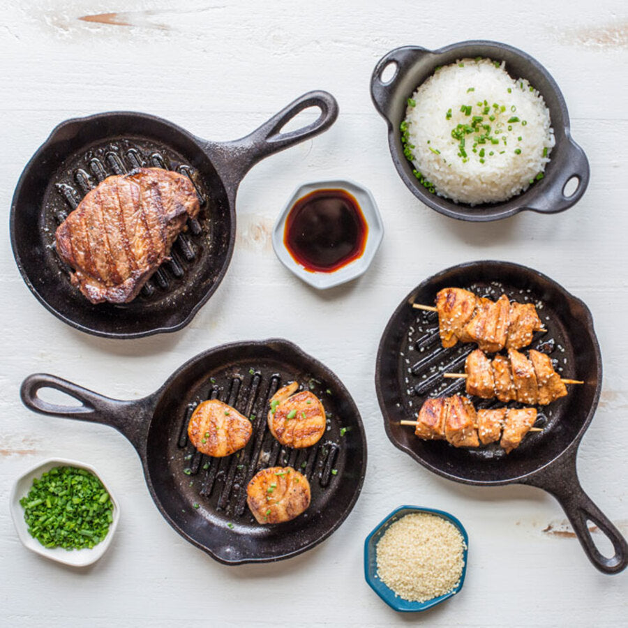 Round Cast Iron Grill Pan - Image 3