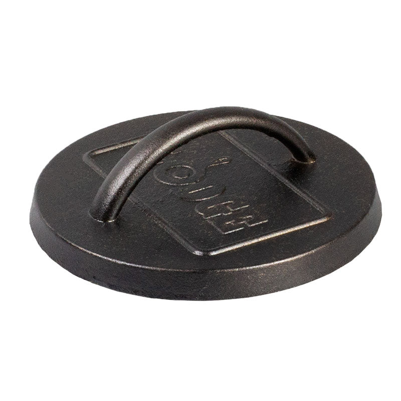 6.25 Inch Seasoned Cast Iron Burger Press - Image 9