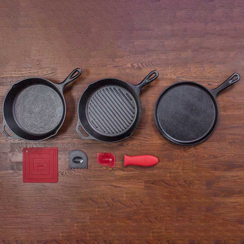 Essential Seasoned Cast Iron Pan Set - Image 3