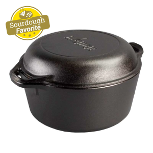 5 Quart Cast Iron Double Dutch Oven