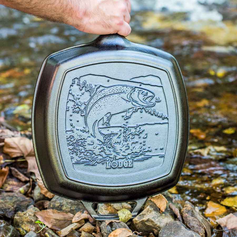 Wildlife Square Grill Pan with Fish - Image 8