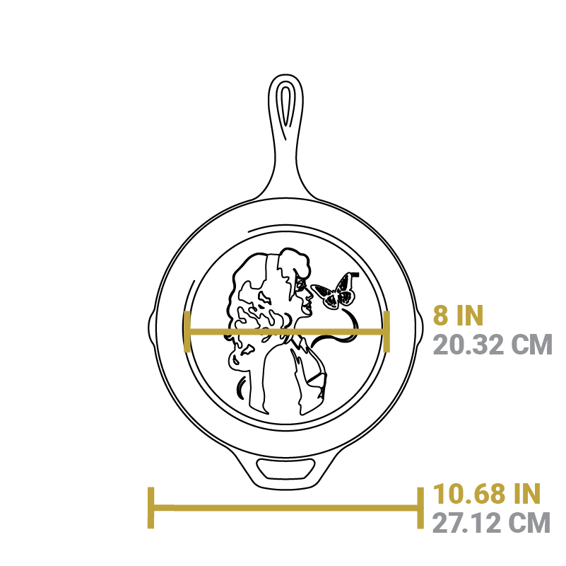 10.25 Inch I Will Always Love You Dolly Parton Skillet - Image 10