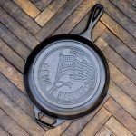 10.25 Inch Seasoned Cast Iron American Flag Skillet