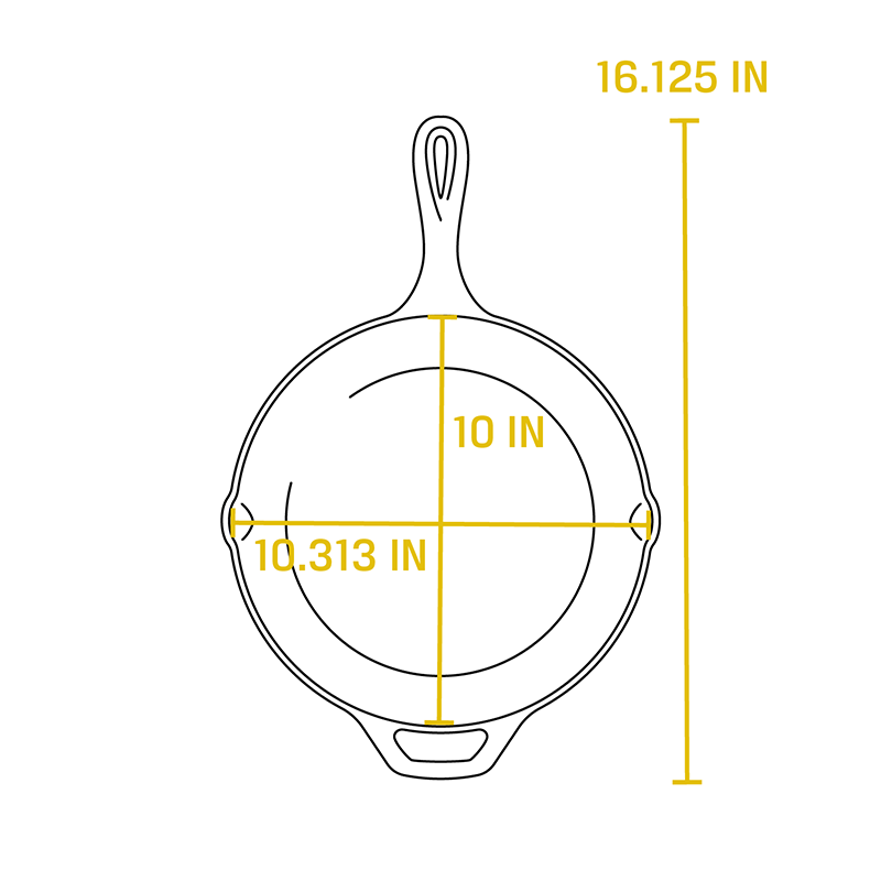 10.25 Inch Seasoned Cast Iron Holiday Truck Skillet - Image 7