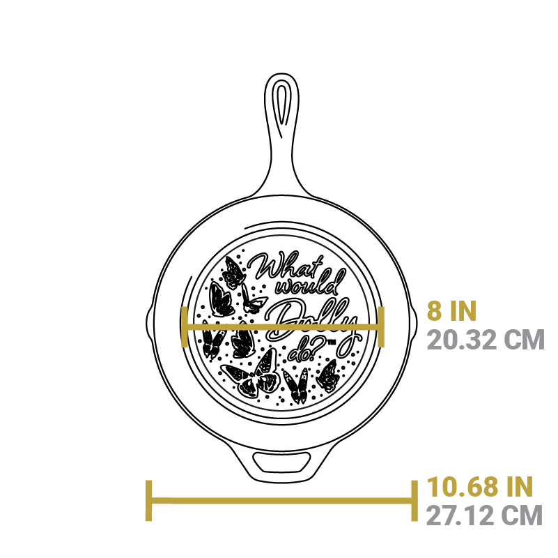 10.25 Inch Dolly Parton Skillet. What Would Dolly Do? - Image 6