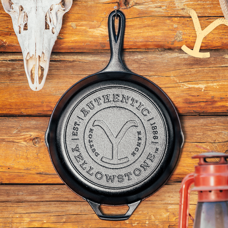 Yellowstone 10.25 Inch Cast Iron Authentic Y Skillet - Image 10