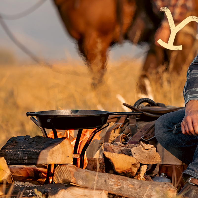 Yellowstone 10.25 Inch Cast Iron Authentic Y Skillet - Image 5