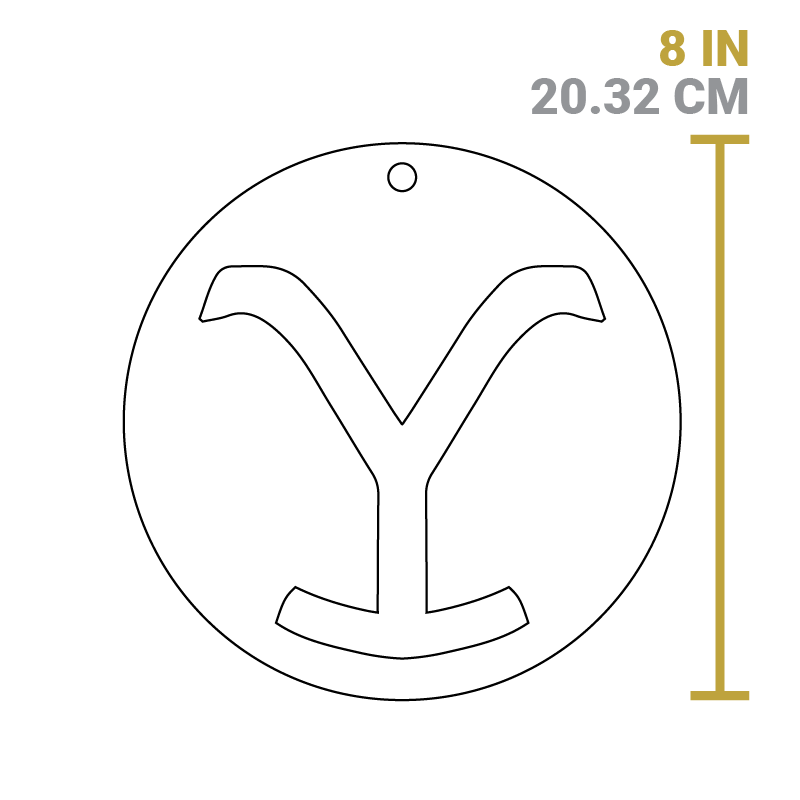 Yellowstone? 8 Inch Seasoned Cast Iron Power Y Trivet - Image 6