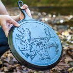 Wildlife Series? 10.5 Inch Cast Iron Moose Griddle?