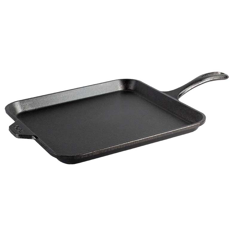 11 Inch Seasoned Cast Iron Square Griddle - Image 4