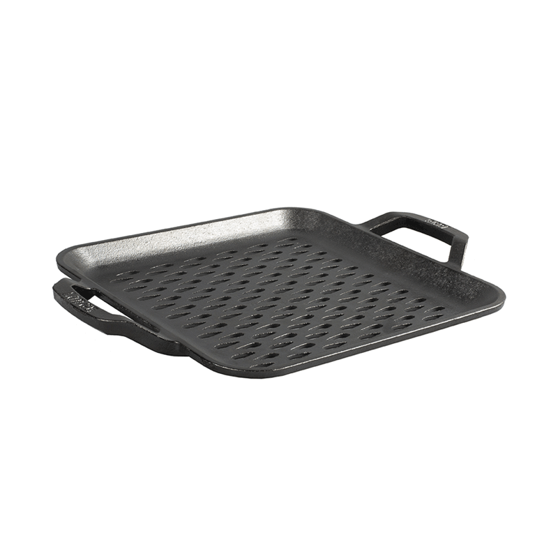 Chef Collection 11 Inch Cast Iron Square Grill Topper