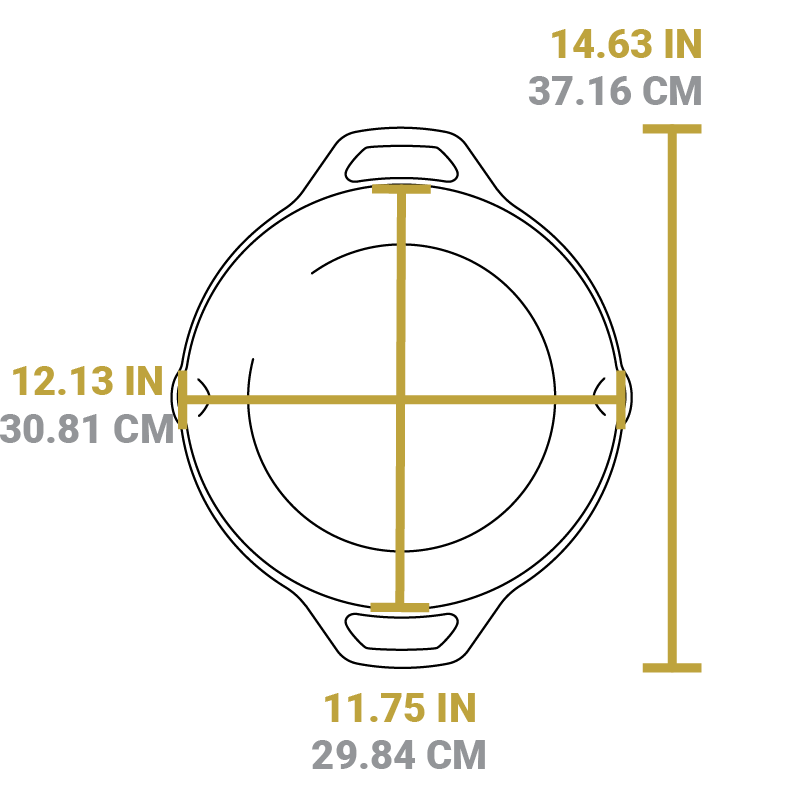 Chef Collection 12 Inch Cast Iron Everyday Pan? - Image 9