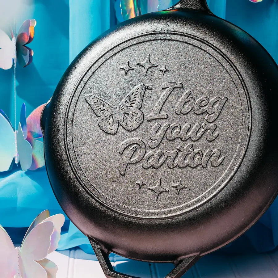 12 Inch Chef Collection Dolly Parton Skillet. I Beg Your Parton - Image 4