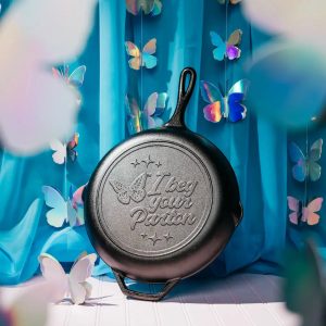 12 Inch Chef Collection Dolly Parton Skillet. I Beg Your Parton