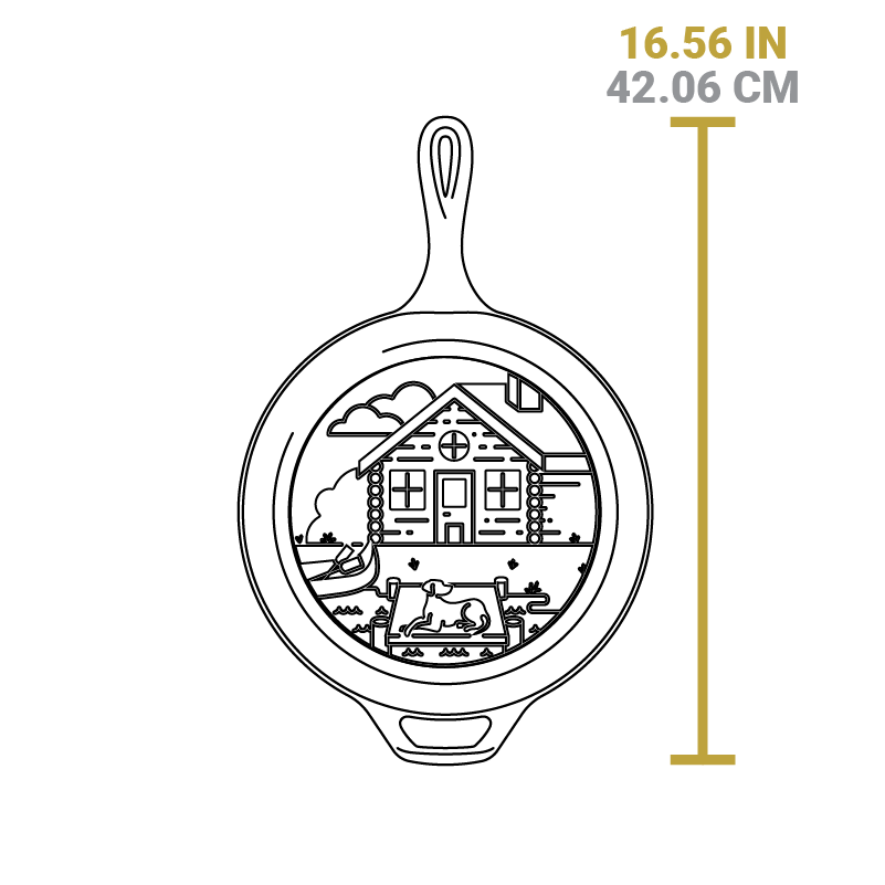 Wanderlust 3.2 Quart Cast Iron Cabin Combo Cooker - Image 6
