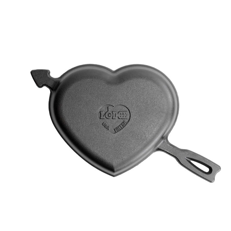 Seasoned Cast Iron Heart Skillet - Image 3