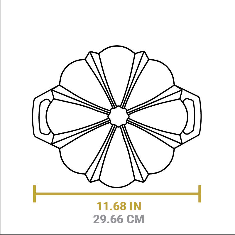 Seasoned Cast Iron Fluted Cake Pan - Image 6